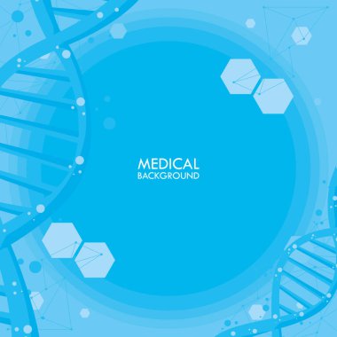 DNA sarmallı tıbbi arka plan kartı