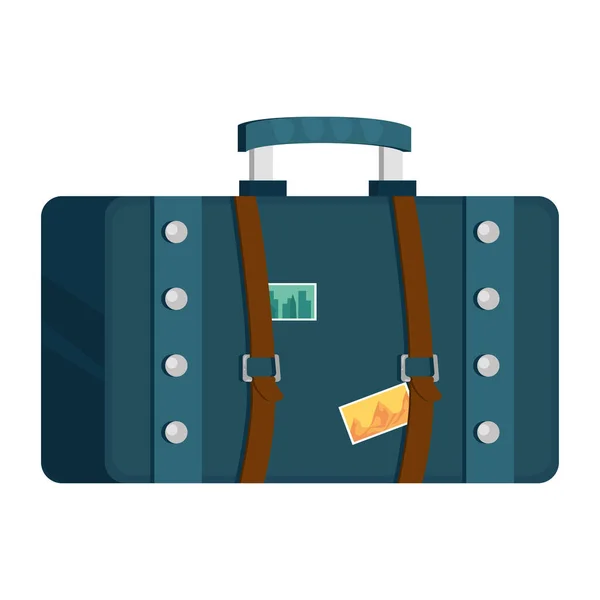 Travel Briefcase Design White — Image vectorielle