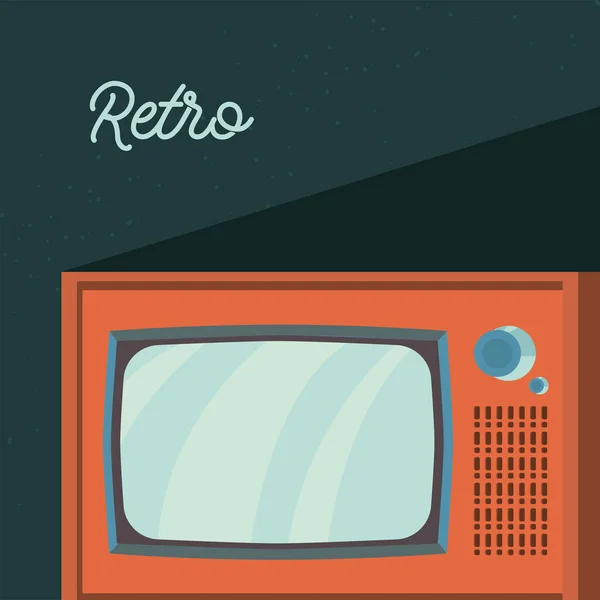 Poster Retro Com Letras —  Vetores de Stock