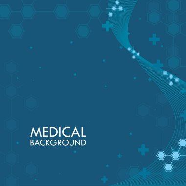 DNA sarmallı tıbbi arkaplan posteri