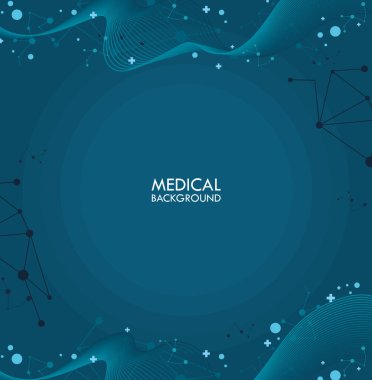 DNA sarmallı tıbbi arkaplan çizimi