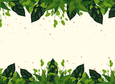 Doğanın yeşil yapraklarının tasarımı