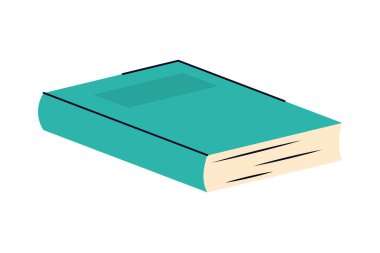 Beyaz arkaplanda akademik kitap simgesi