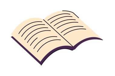 Beyaz arkaplan üzerine kitap aç