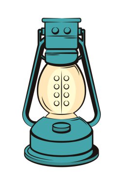 Beyaz arkaplanda kamp feneri simgesi