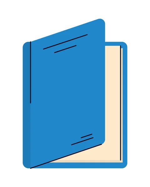 Blue Book White Background — Stock Vector