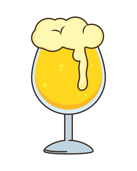 Beer Goblet Icon White Background — Stock Vector