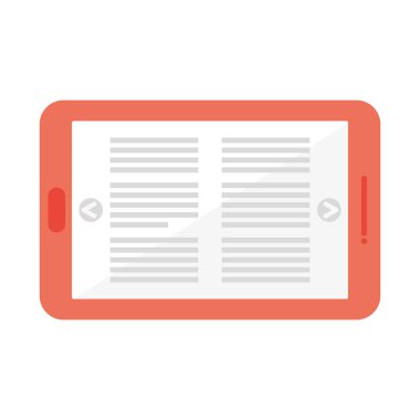 beyaz arkaplan üzerinde kitap ile tablet