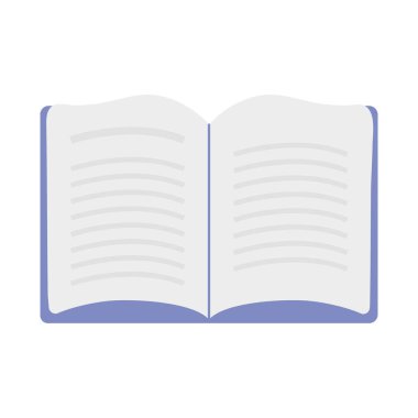 Beyaz arka plan açık kitap