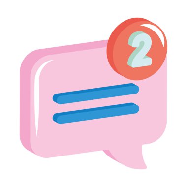 İleti bildirimi, iki numaralı konuşma balonu