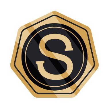S harfli altın rozet