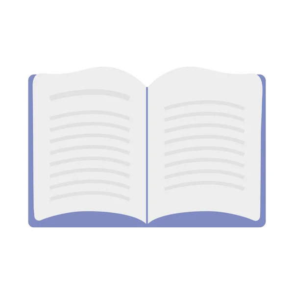 Ανοίξτε Βιβλίο Πάνω Από Λευκό Φόντο — Διανυσματικό Αρχείο