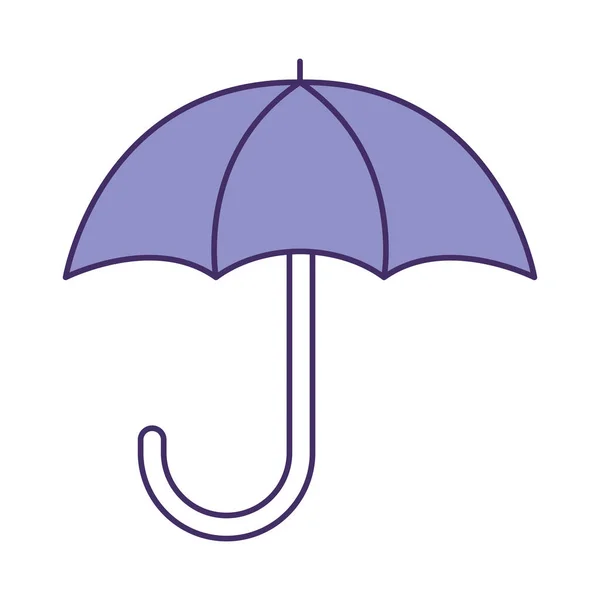 Purple Umbrella Icon White Background — Stock Vector