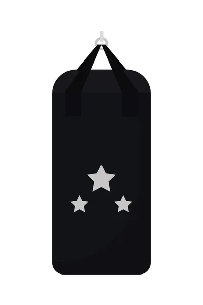 星形设计的拳击袋 — 图库矢量图片