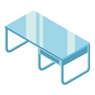 mavi çalışma masası beyaz üzerine