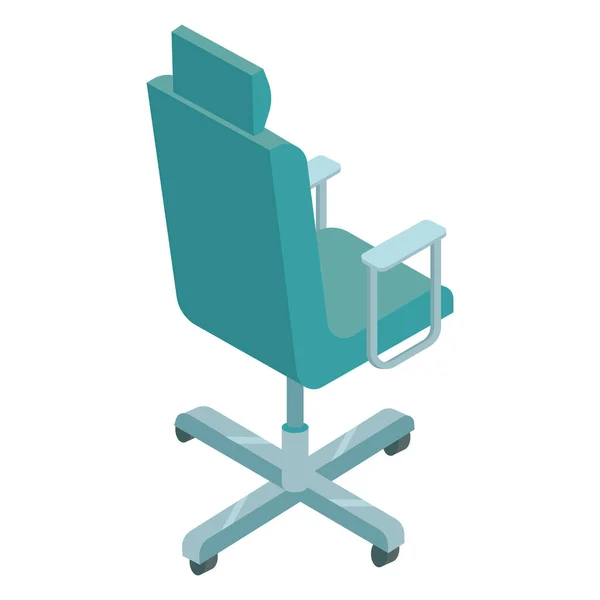 Μπλε Καρέκλα Σχεδιασμό Πάνω Από Λευκό — Διανυσματικό Αρχείο
