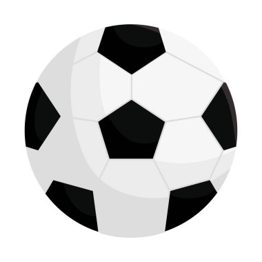 Beyaz arkaplanda futbol topu simgesi
