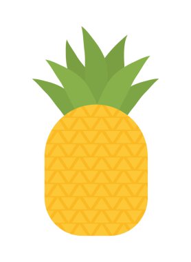 Ananas Meyve simgesi beyaz arka plan üzerinde