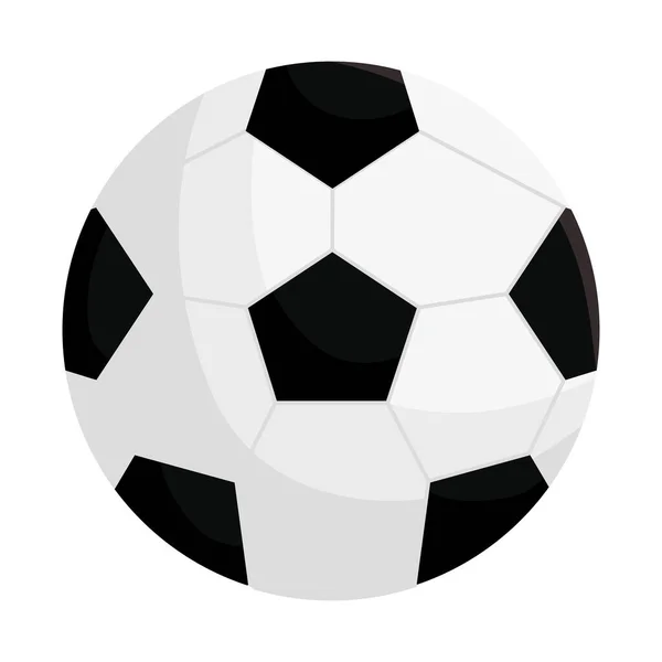 Fotbalový Míč Ikona Bílém Pozadí — Stockový vektor