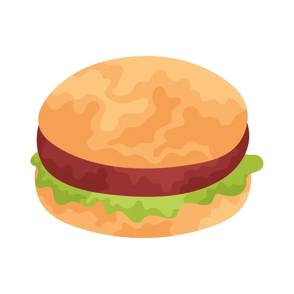 Icône Hamburger Sur Fond Blanc — Image vectorielle