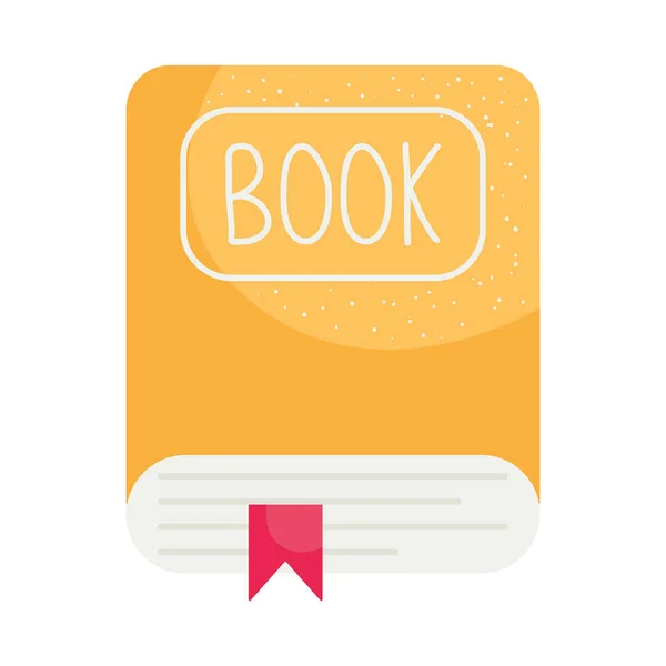 Academic Book Icon White Background — Stock Vector