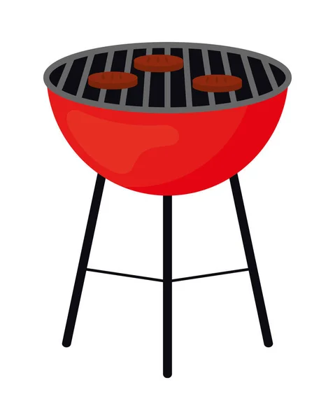 Bbq Grill Tasarımı Hamburgerleri — Stok Vektör