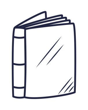 kitap simgesi beyaz zemin üzerine