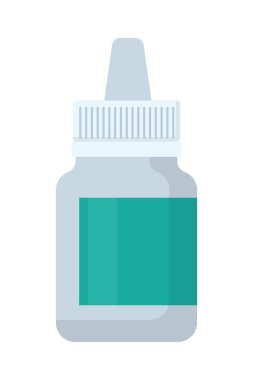 beyaz arkaplanda şişe simgesi bırakır