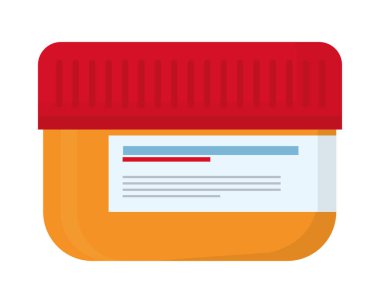 Beyaz arkaplanda tıbbi losyon simgesi