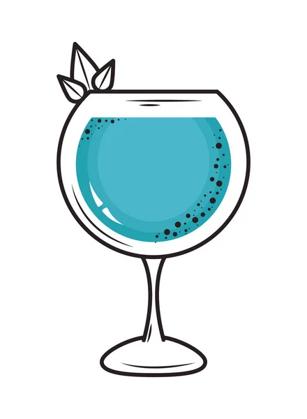Gin Tonic Cocktail Symbol Auf Weißem Hintergrund — Stockvektor