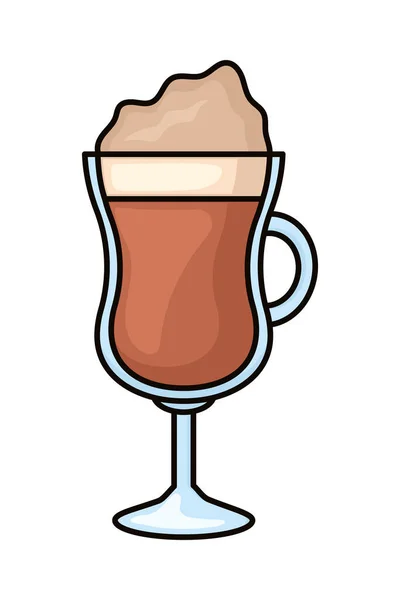 Cold Coffee Drink White Background — ストックベクタ