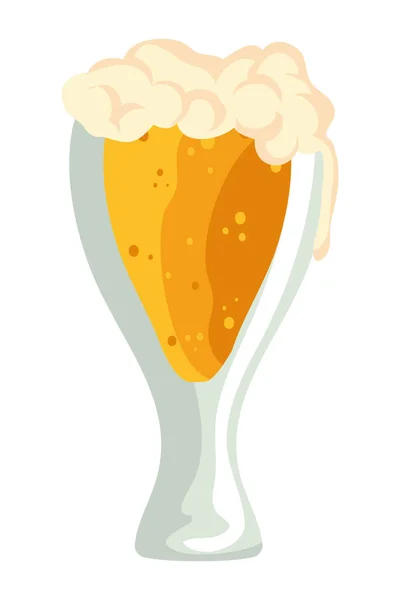 Beer Foam White — Vector de stock