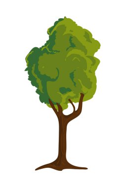 Beyaz üzerine büyük ağaç tasarımı