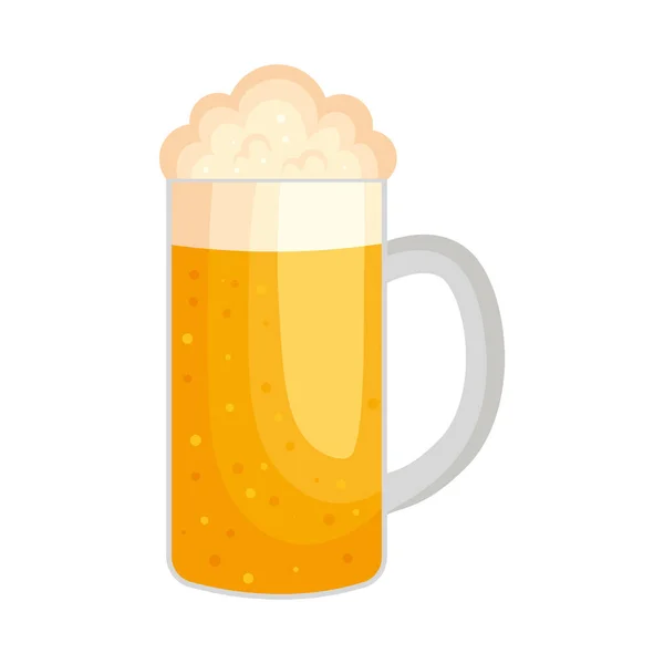 Beer Cup Design White — Stock Vector