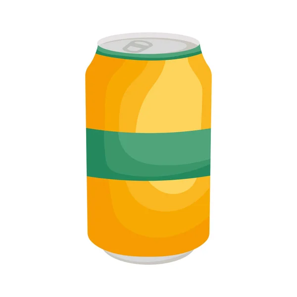 Beer Can Design White — Vector de stock