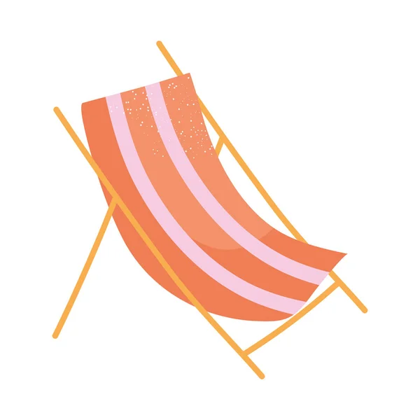 Beach Chair Design White — Stok Vektör