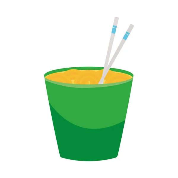 Ramen Cup Design White — Wektor stockowy