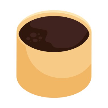 Beyaz üzerine sarı kahve fincanı