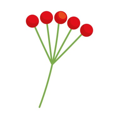 Beyaz arkaplanda böğürtlen dalı simgesi