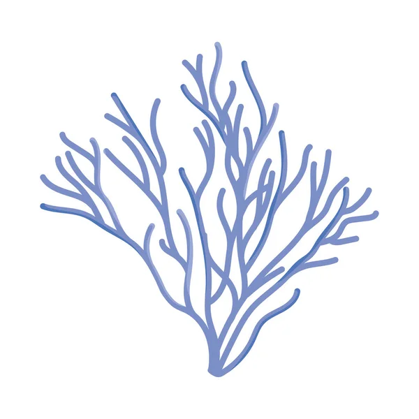 Purple Branch Icon White Background — Vector de stock