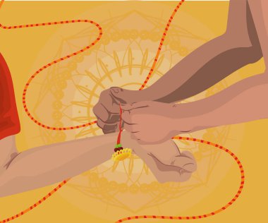 poster of raksha bandhan wristband