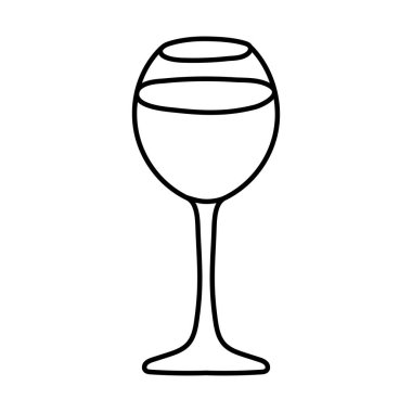 Beyaz arka plan üzerinde şarap cam kutsal kişilerin resmi