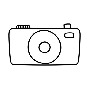 beyaz arka planda fotoğraf kamera simgesi