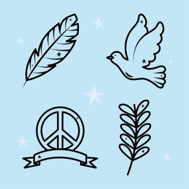 Minimalist dövme karalama simgesi dizaynı