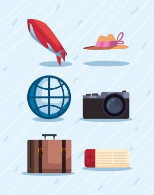 Altı adet düz turizm ürünü.