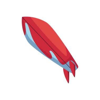 Düz sörf masası beyazın üstünde