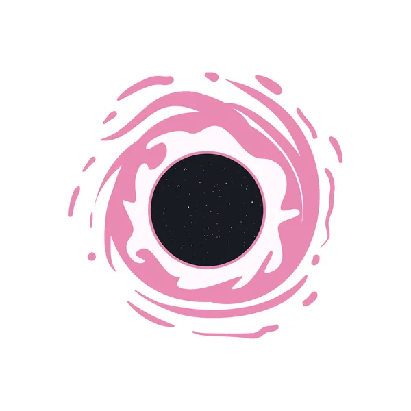 Flat Black Hole White — 图库矢量图片