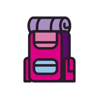 düz sırt çantası beyazı üzerine resimleme