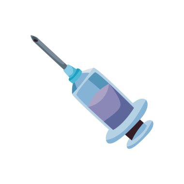 düz şırınga dizaynı beyaz üzerinde