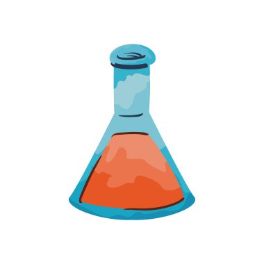 düz kimyasal tüp beyaz üzerine